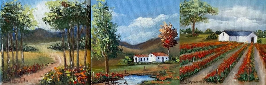 Featured landscape artwork by Tina